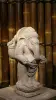 Product image 6 of the product “Standing Ganesha, 60 cm height, riverstone, stonemasony ”